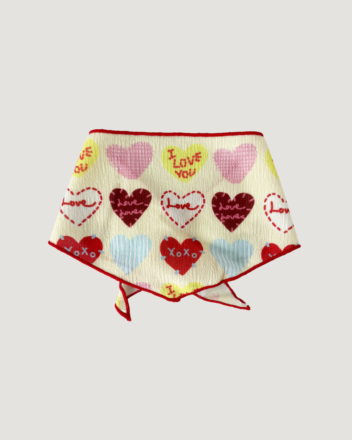 HEART PATCHWORK SCARF