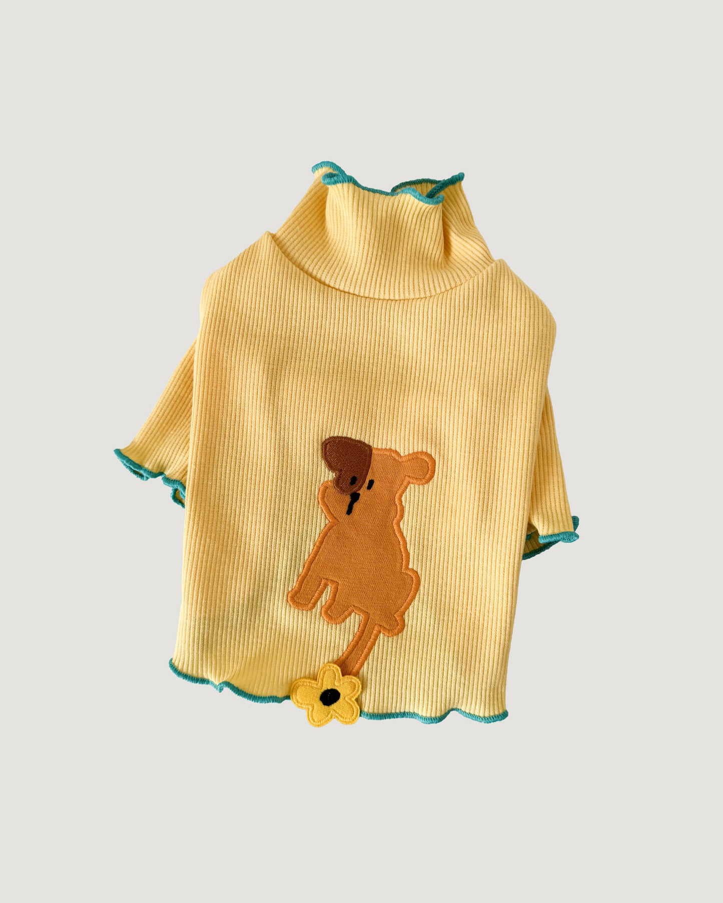 Côte à Côte - FLOWER TAIL LETTUCE TEE | Yellow