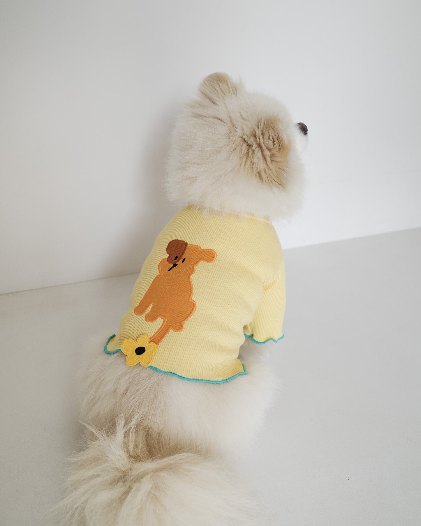 Côte à Côte - FLOWER TAIL LETTUCE TEE | Yellow