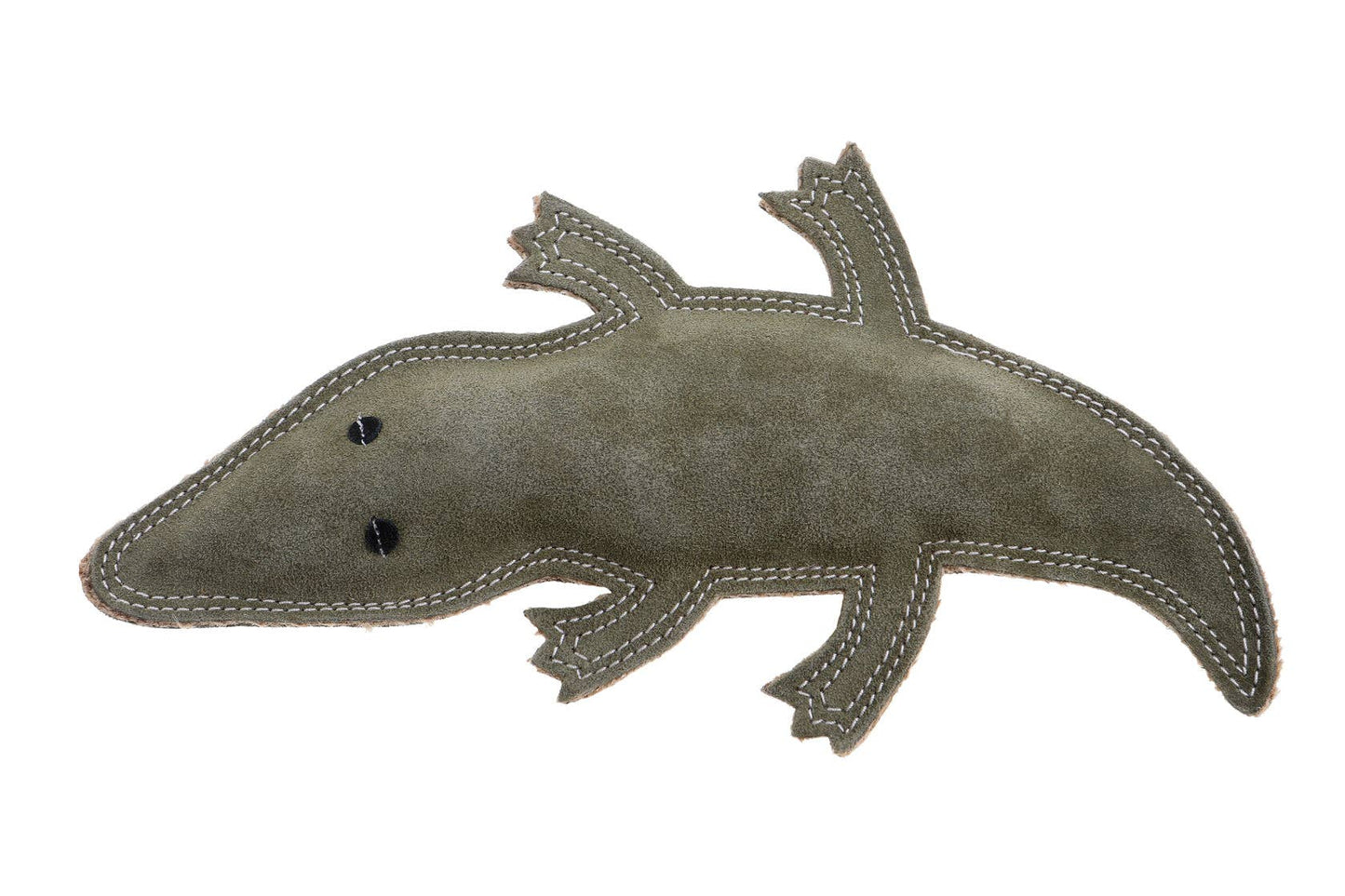 SUEDE ANIMAL DOG TOY | Crocodile