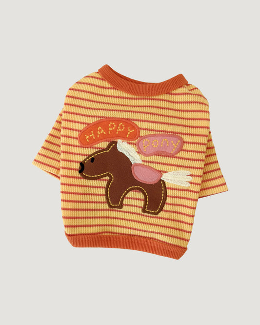 Côte à Côte - HAPPY PONY CARDIGAN | Tangerine